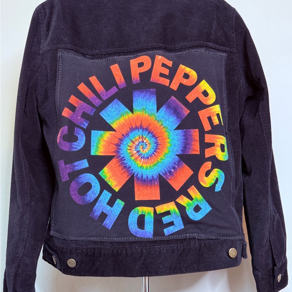Womens Jacket with Colorful Red Hot Chili Peppers Graphic